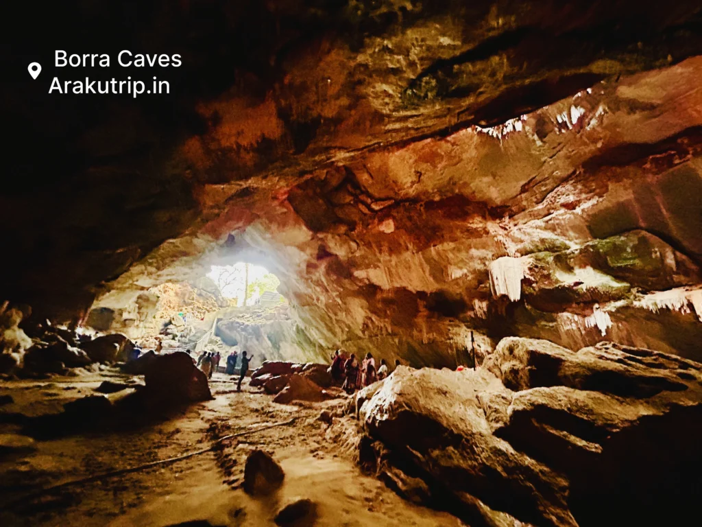 Borra Caves limestone formations Araku Valley Andhra Pradesh