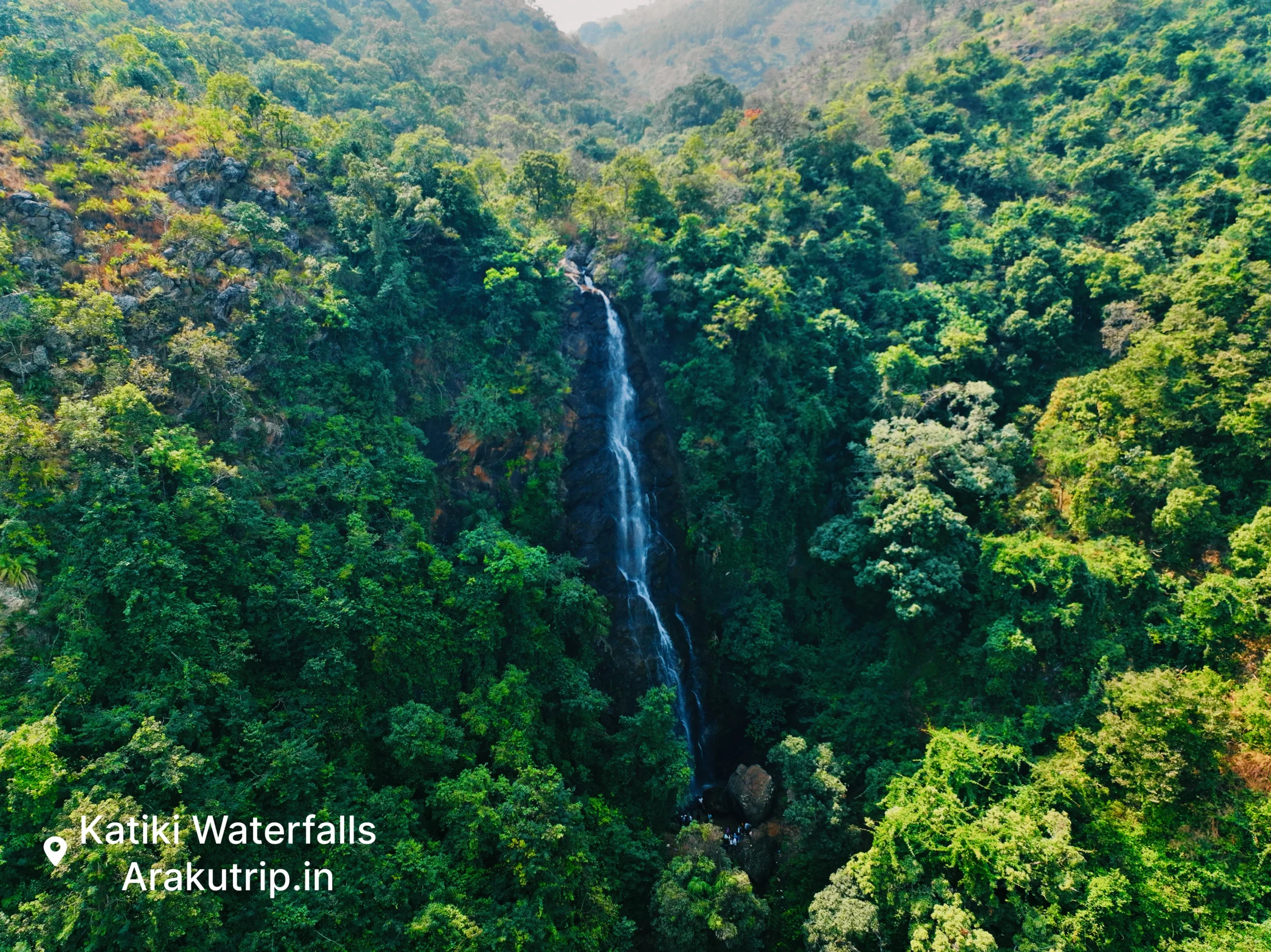 Katiki Waterfalls near Borra Caves Araku Valley