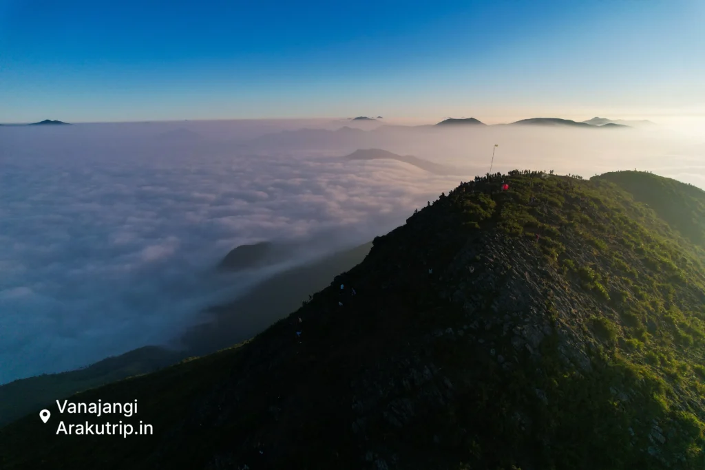 Vanjangi sunrise viewpoint near Araku Valley Eastern Ghats