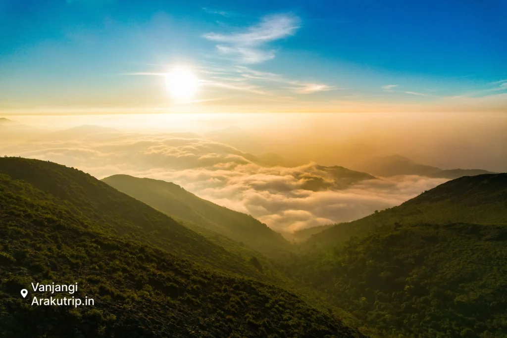 Vanjangi sunrise viewpoint near Araku Valley Eastern Ghats