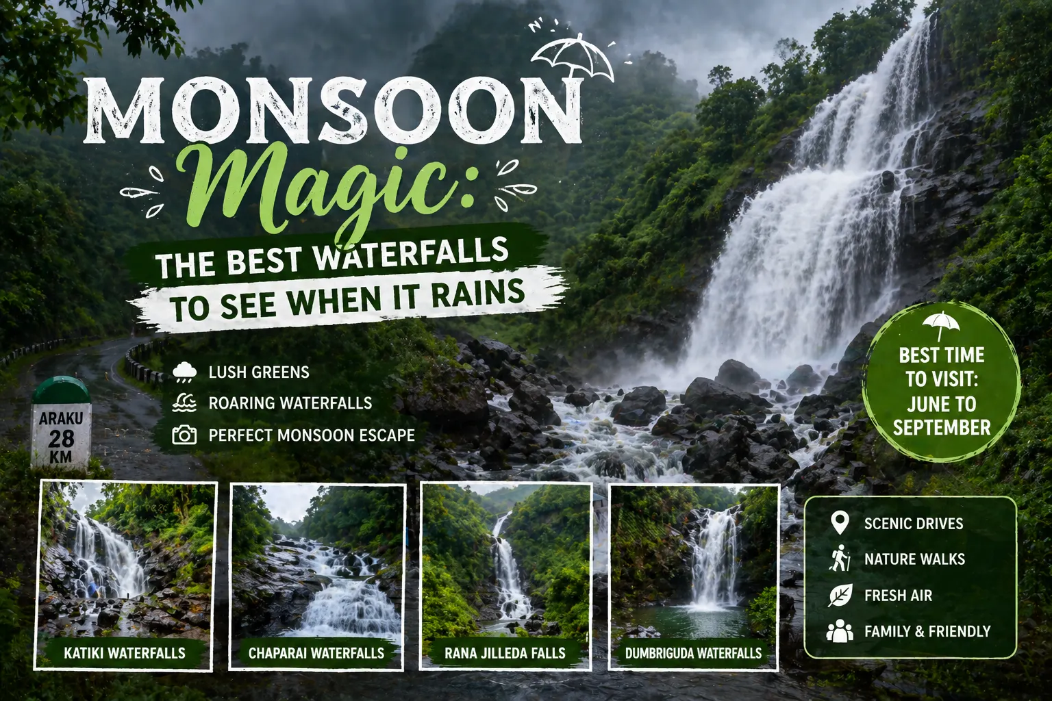 Monsoon Magic: The Best Waterfalls to See When it Rains