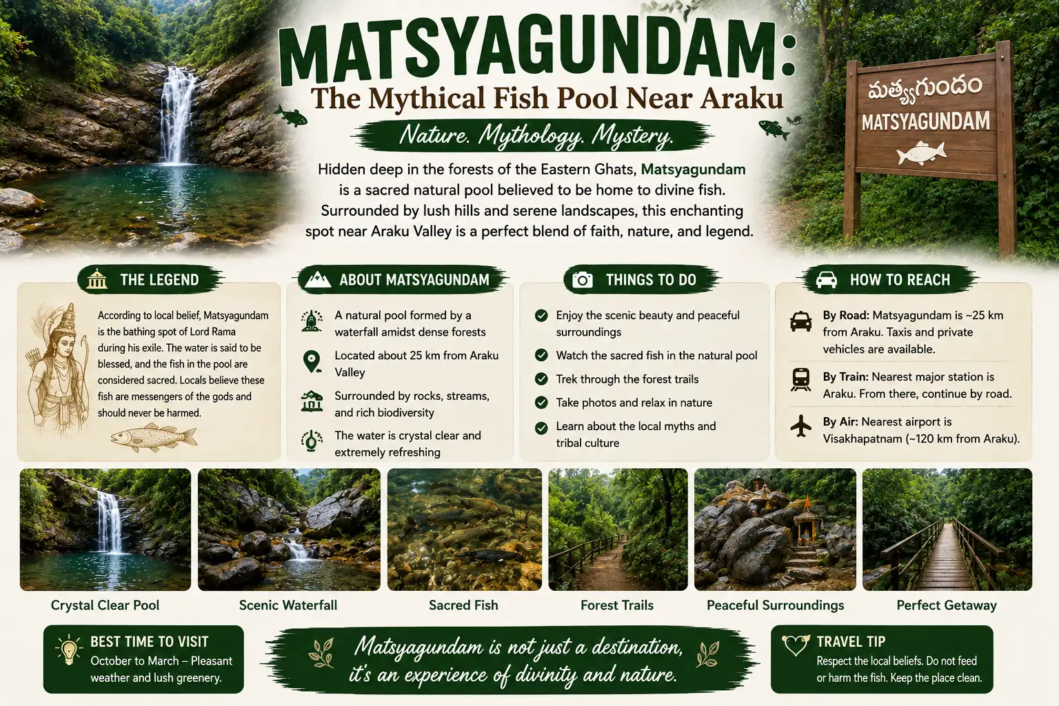 Matsyagundam: The Mythical Fish Pool Near Araku