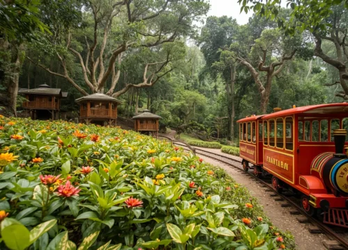Padmapuram Botanical Garden: Tree Houses and Toy Trains