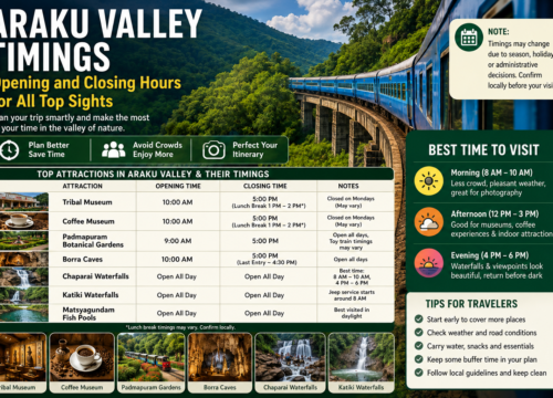 Araku Valley Timings: Opening and Closing Hours for All Top Sights