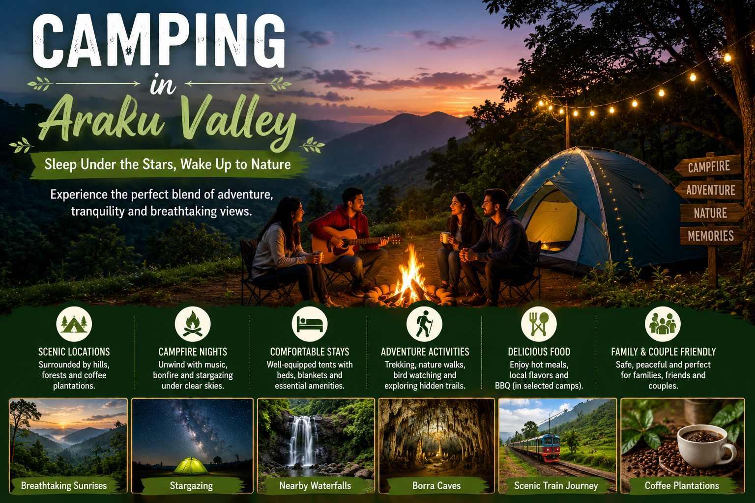 Camping in Araku Valley