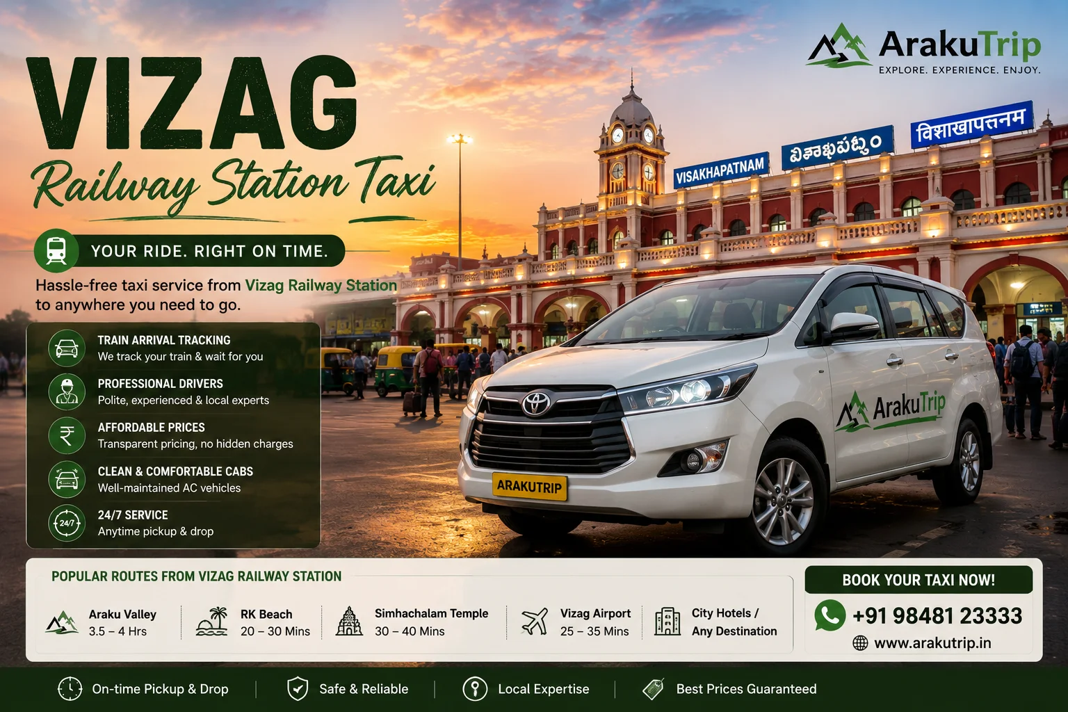 Vizag Railway Station Taxi